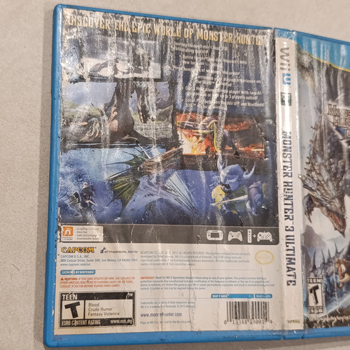 Wiiu Caja (sin Juego) De Monster Hunter 3 Últ Nintendo Wii U (Usado)