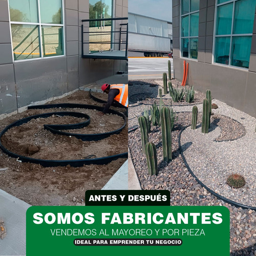 Imagen 8 de 10 de Borde Separador Para Jardín Rollo De 54 Metros Grueso