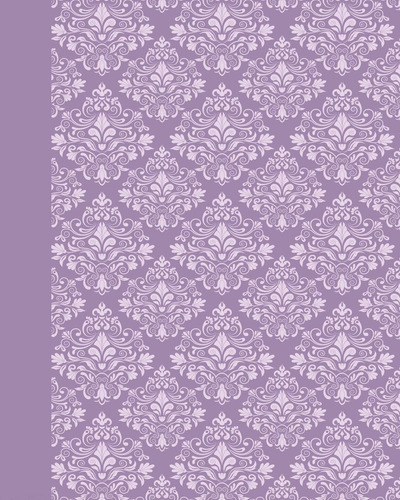 Libro: Journal: Damask (purple) 8x10 - Lined Journal - Writi