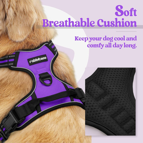 Arnés Para Perros Rabbitgoo, No Tirar, Ajustable, Talla M