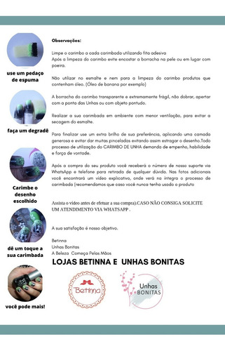 Kit Placas Carimbo Unhas 04c + 011e- Grátis Carimbo Duplo