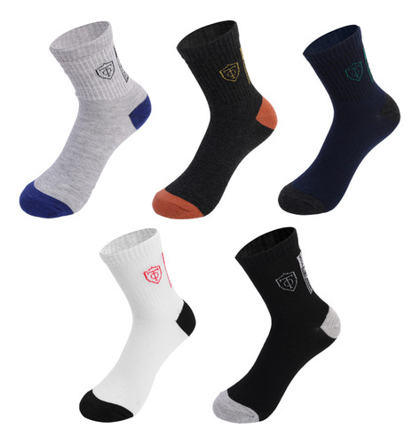 Y Calcetines Deportivos Para Hombre, 5 Pares De Calcetines