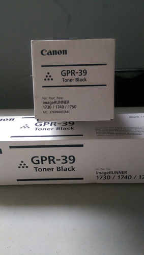 Tóner Canon Gpr-39 Color Negro