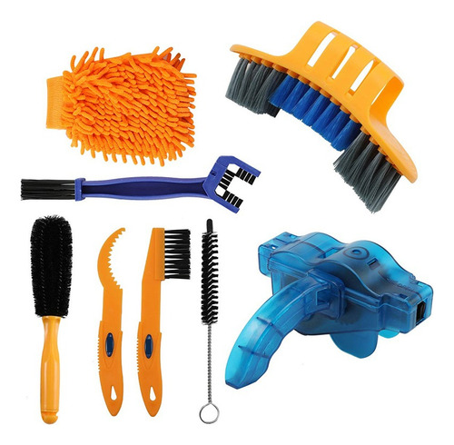 I Kit De Limpieza De Cadena De Bicicleta, 8 Piezas,