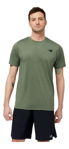 Remera New Balance De Hombre - Mt31095do1