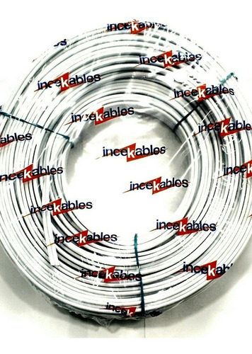 Cable Dúplex Blanco 2 X 10 Rollo 100 Metros