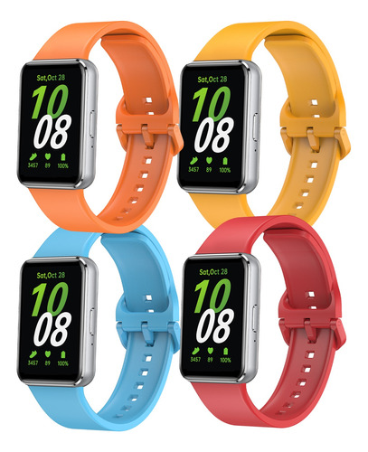 4 Correas Sport Silicon Colors Para Samsung Galaxy Fit 3