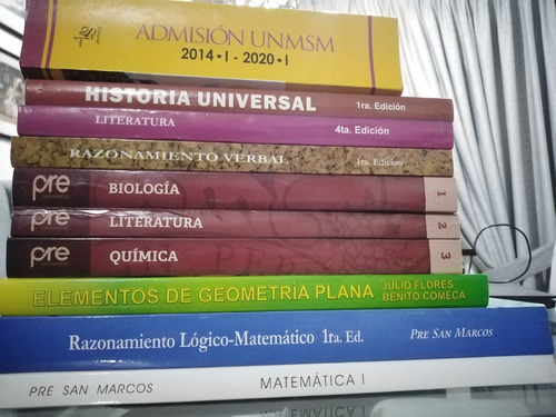 Pack De 10 Libros Pre- San Marcos 