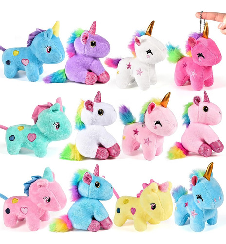 Peluche Mini Llavero Colgantes Unicornio