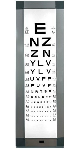 Tabla Optometrica Para Examen De La Vista Con Luz Led