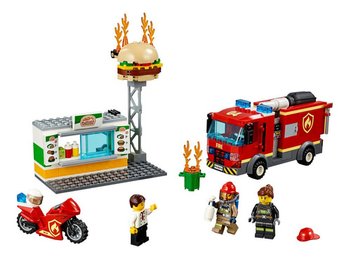 Lego Rescate Del Incendio En Hamburgueseria 327pcs / Qualify