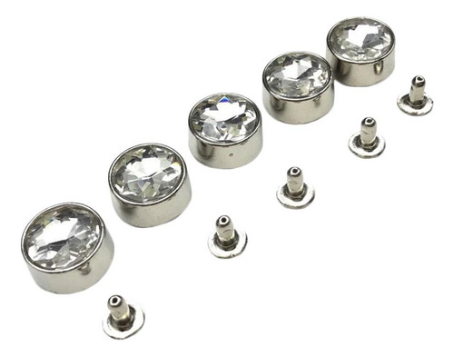 Lz 5pcs Remaches De Ropas Aleación Y Imitación Rico Y