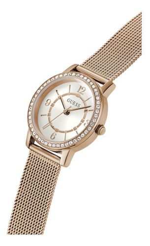 Reloj Para Mujer Guess Melody Oro Rosa Fondo Blanco