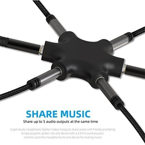Ebeetech - Divisor De Audio Para Auriculares MĂșltiples (3,5