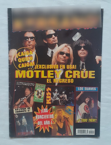 Revista Kerrang Motley Crue 1997 Oferta Heayy Metal 