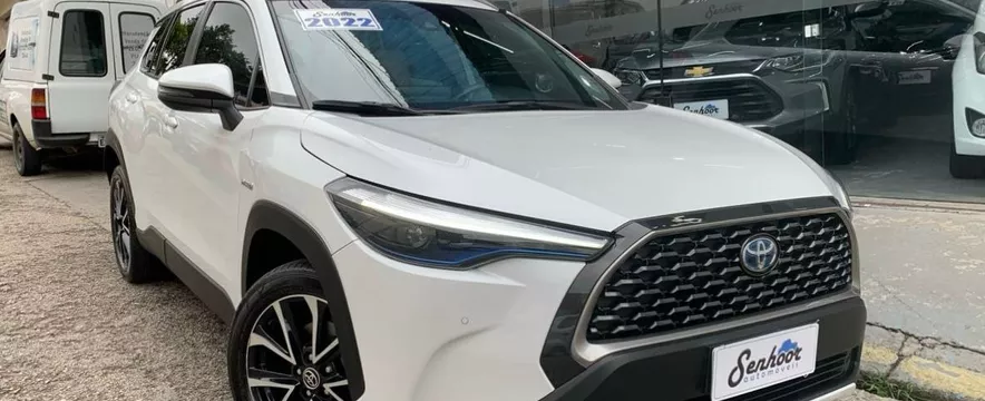 Corolla Cross 1.8 Hybrid Xrx Branco + Teto Solar Ano 2022