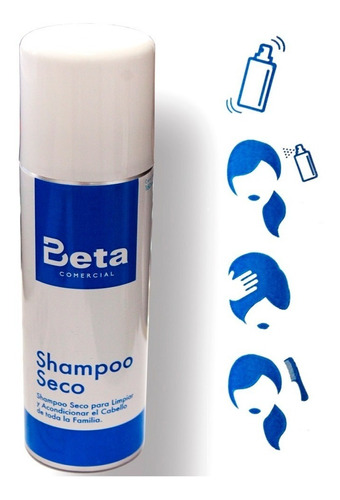 Shampoo Seco Beta Sin Enjuage X 160ml Lavado En Seco