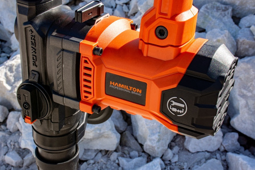 Rotomartillo 1500w 7,5j Con Accesorios - Hamilton Hrm005 Color Naranja Frecuencia 50 Hz/60 Hz