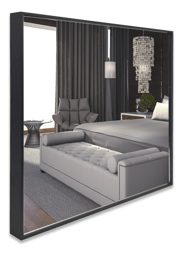 Kit Espelhos Decorativos Grande Em Vidro Mosaico Com Moldura