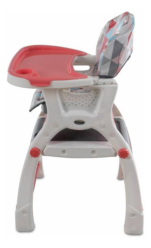Silla Alta Prinsel Kinder City Triángulos Rosa Estampado Rosa