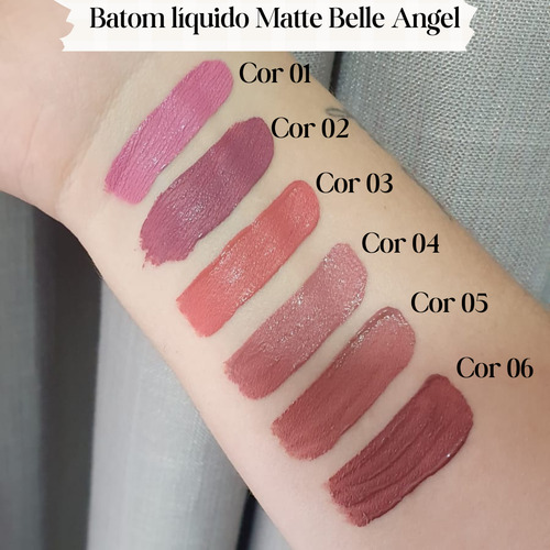 Batom Líquido Matte Escolha Sua Cor - Belle Angel 05
