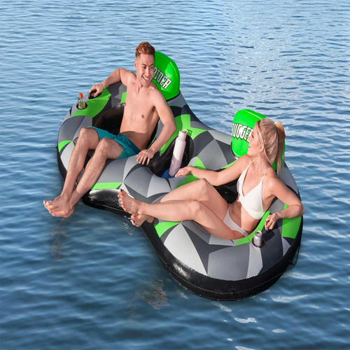 Flotador Anillo Doble Inflable Verde 119cm Bestway
