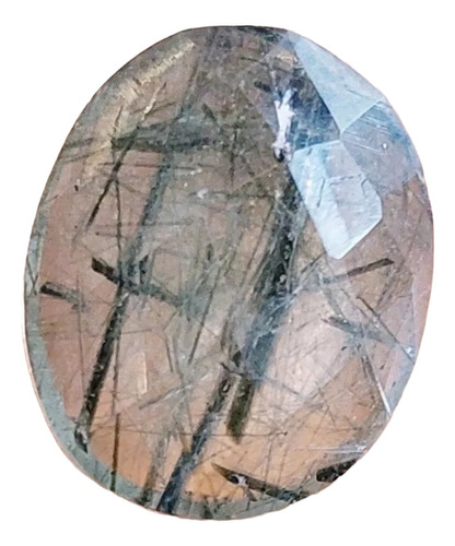 Mineral Cristal De Roca Cuarzo Facetados Inclusion Epidotos