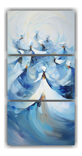 30x60cm Set 3 Canvas Patron Intenso Visual Whirling Dervishe