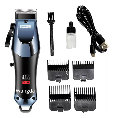 Cortadora De Cabello Recargable 3w Accesorios Incluidos Azul Acero