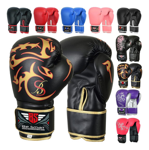 Be Smart Kids Boxing Gloves 4-12 Years 4oz 6oz Training G Aa