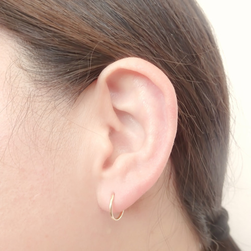 Amor Eterno Arracada 1.1mm pack 2 aretes de oro
