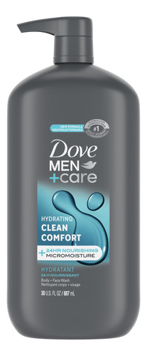 Dove Men+care Comfort Jabón Hidratante Para Cuerpo 30oz