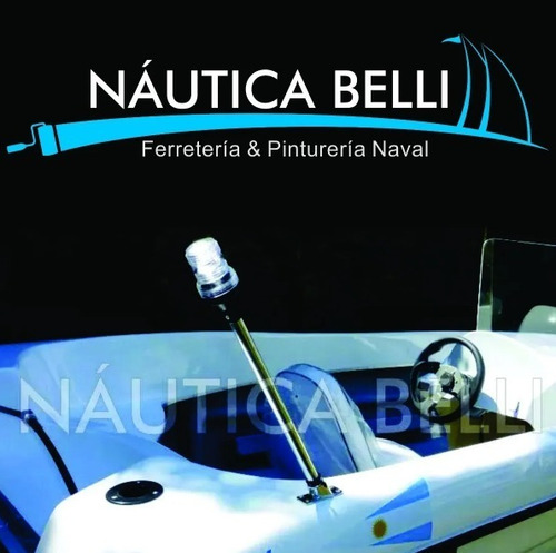 Imagen 3 de 7 de Luz De Fondeo Mastil Telescópico 30cm C/led Barcos Nautica