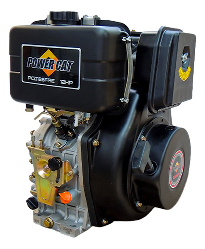 Motor estacionario Power Cat PCD186FE 12hp de combustión y eje horizontal