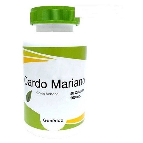 Cardo Mariano 500 Mg 60 Cápsulas. 100% Natural 