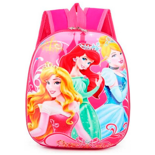 Mochila Princesas Disney 3d - Para Niños