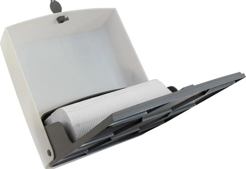 Despachador De Toalla Interdoblada Tipo Sanitas Largo Oval Blanco
