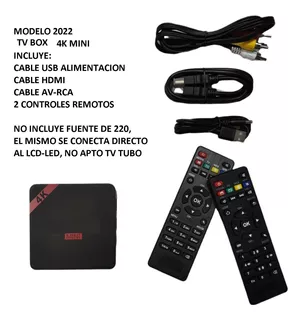 Tv Box Mini Pc Android 4k 8gb Negro Con 1gb De Memoria Ram