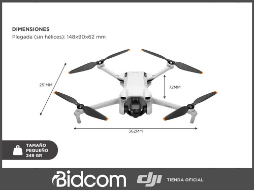 Drone Dji Mini 3 Fly More Combo Dji Rc Tienda Oficia