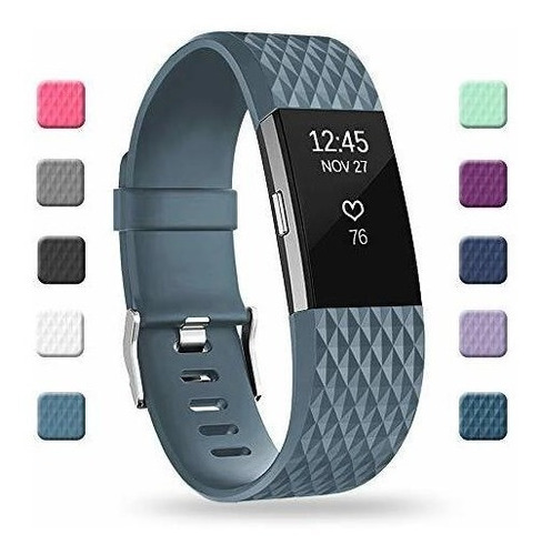 Malla Small Para Fitbit Charge 2 Pizarra -7cjrnwcw