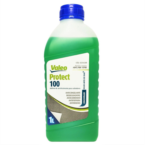Anticongelante Concentrado Valeo Protect 100 Verde 1 Litro