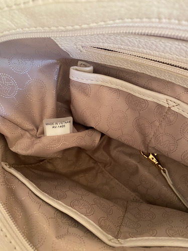 Cartera Michael Kors Beige Lisa Oro Café (Usado)