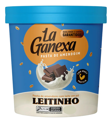 Pasta de amendoim La Ganexa sabor leitinho 1kg