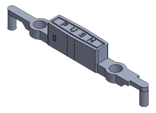 Push Boton Para Valijas Repuesto 3d Rab Push5-rab-0119