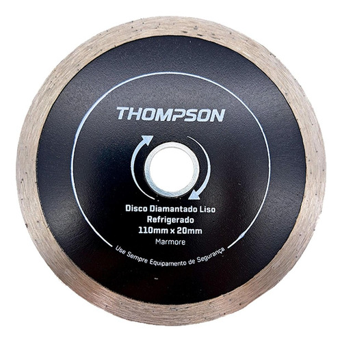 Disco Diamantado Thompson Liso Refrigerado 110mm X 20mm - 69