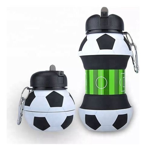 Botella Balon Plegable Para Agua Deporte Futbol Soccer