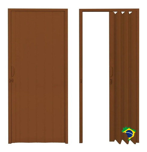 Imagen 1 de 5 de Puerta Pvc Corrediza Plegable 210 X 70 Mulata Cm 0,70 Arena