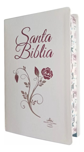 Biblia Reina Valera 1960 Letra Grande Rosa De Saron C/indice