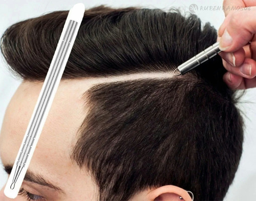 Imagen 4 de 7 de Lápiz De Barberia Diseño Corte Navaja Magico Barba Cejas