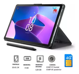 Tablet Lenovo Tab M10 Plus 3a Ge 10.6 2k 4g Lte Lapiz+cover